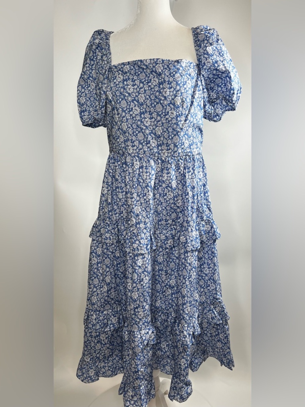 💙NWOT POLO RALPH LAUREN FLORAL PRINT MIDI DRESS SIZE 10 - Picture 11 of 16